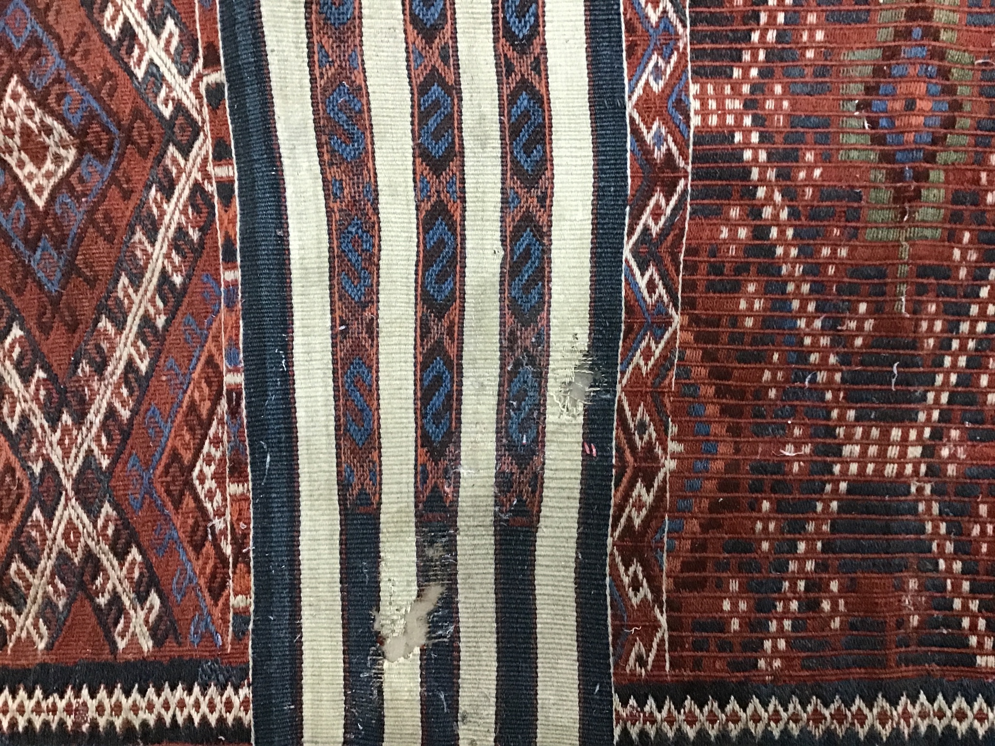 Four flatweave Kilim rugs/mats, largest 150 x 80cm